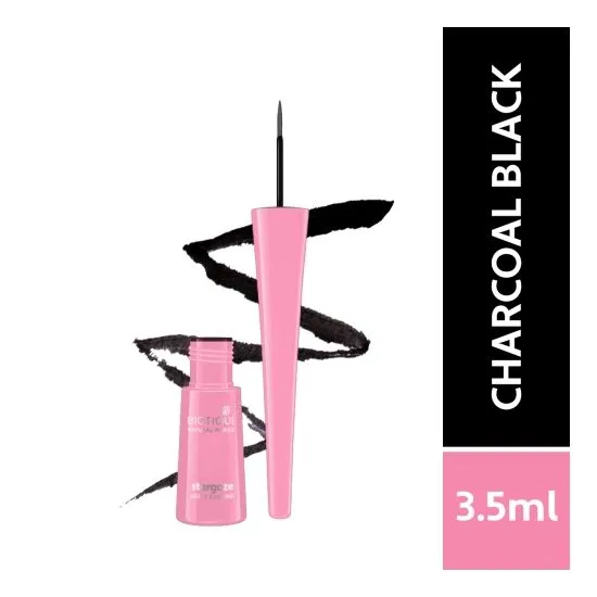 Biotique Natural Makeup Stargaze Matte Eye Liner, Charcoal Black, 3ml