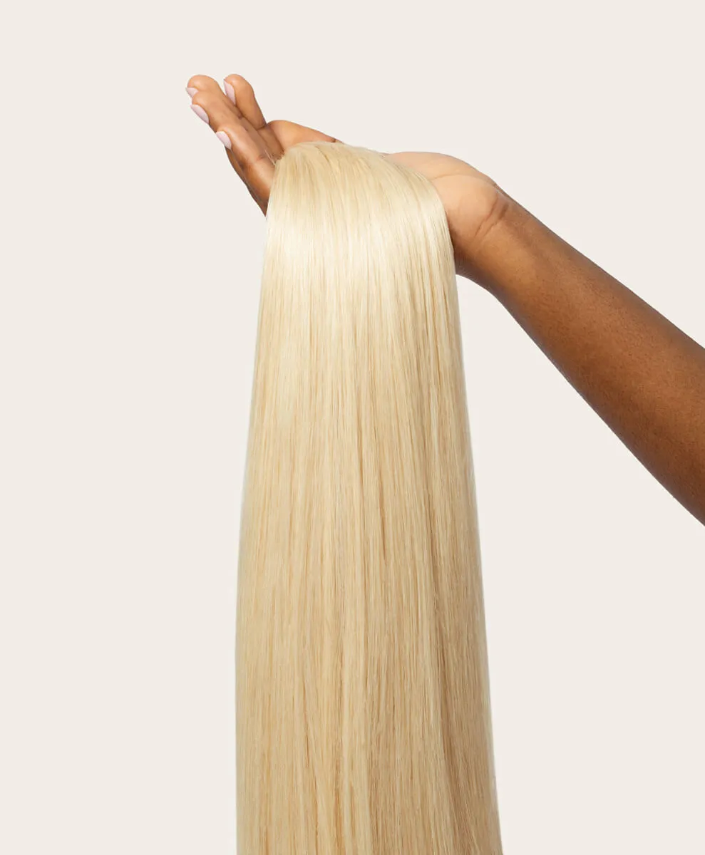 Bleached Blonde, 20" Single Seamless Clip-In Weft, #60 | 30g