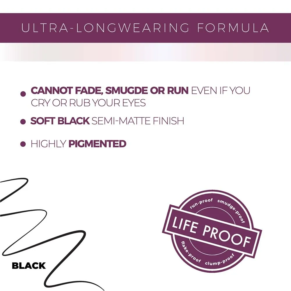 blinc Liquid Eyeliner Pen, Soft Black Sheen, 0.024 Fl Oz(Pack of 1)