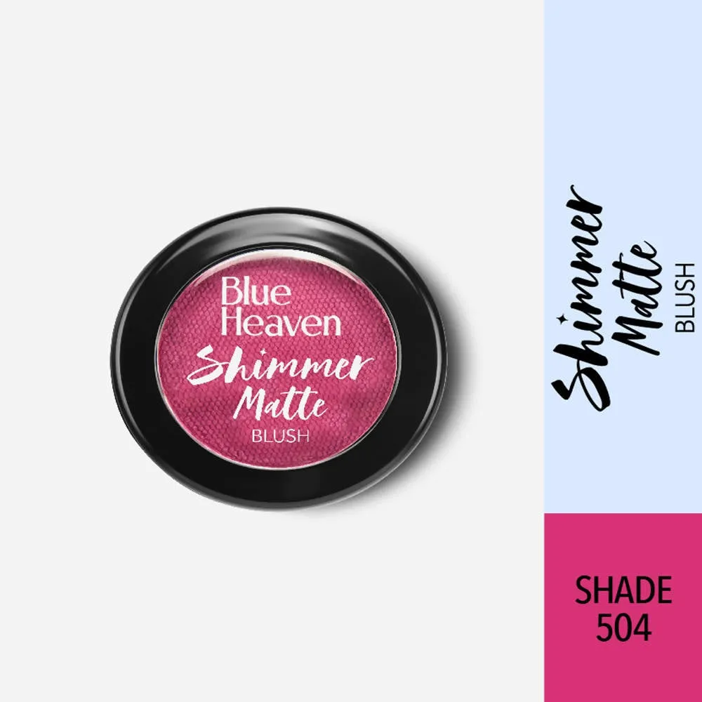 Blue Heaven Shimmer Matte Blush Shade 504