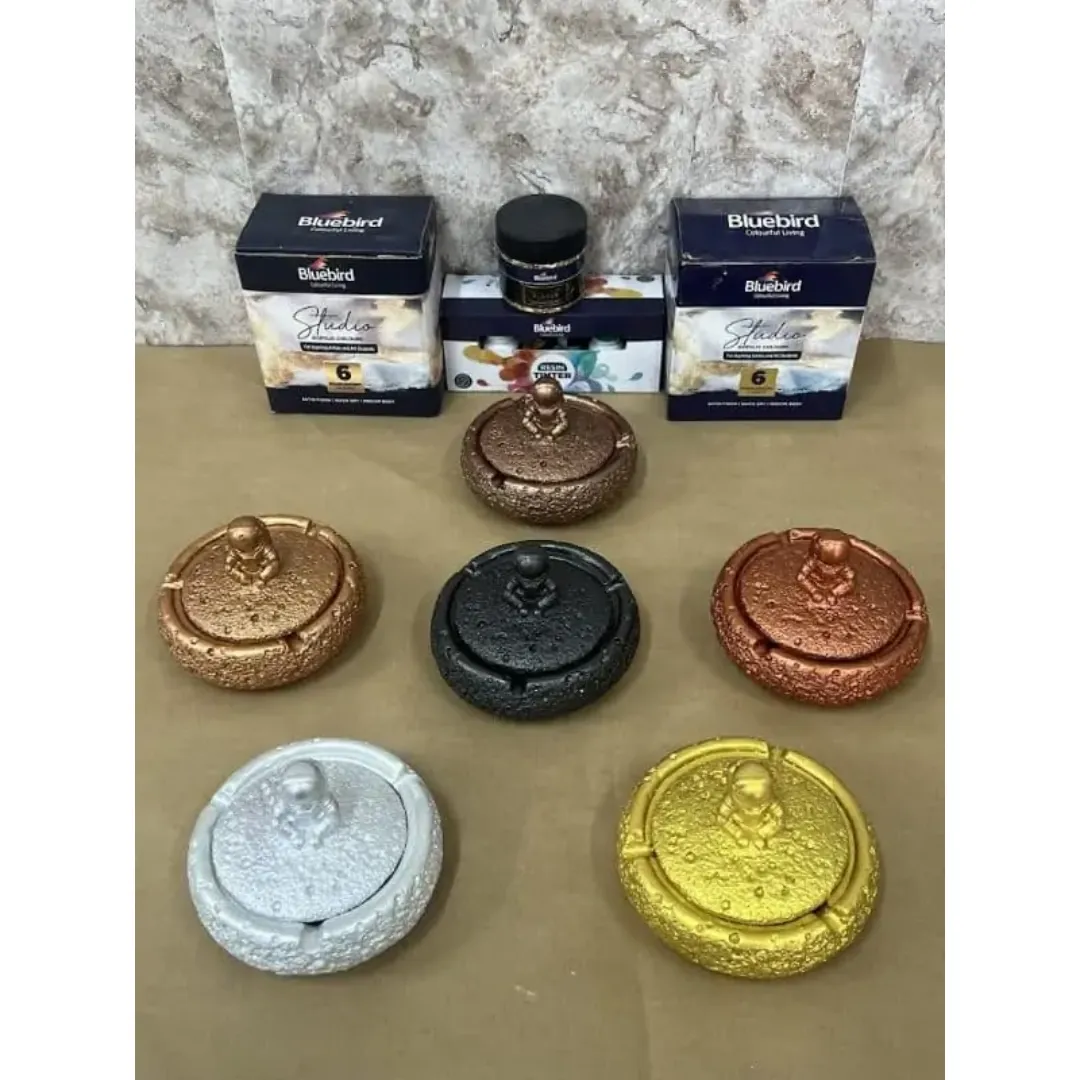 Bluebird Studio Acrylic Colours – 25 ml – Set of 6 Pearlescent Shades