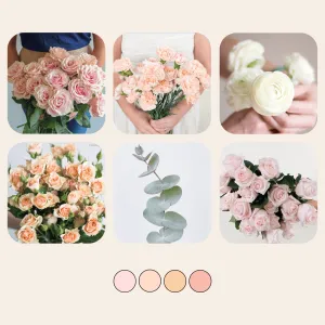 Blush and Peach Mixed Box
