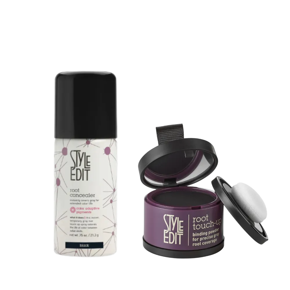 Brunette Travel Duo: Touch Up Powder and Travel Sized Concealer Spray