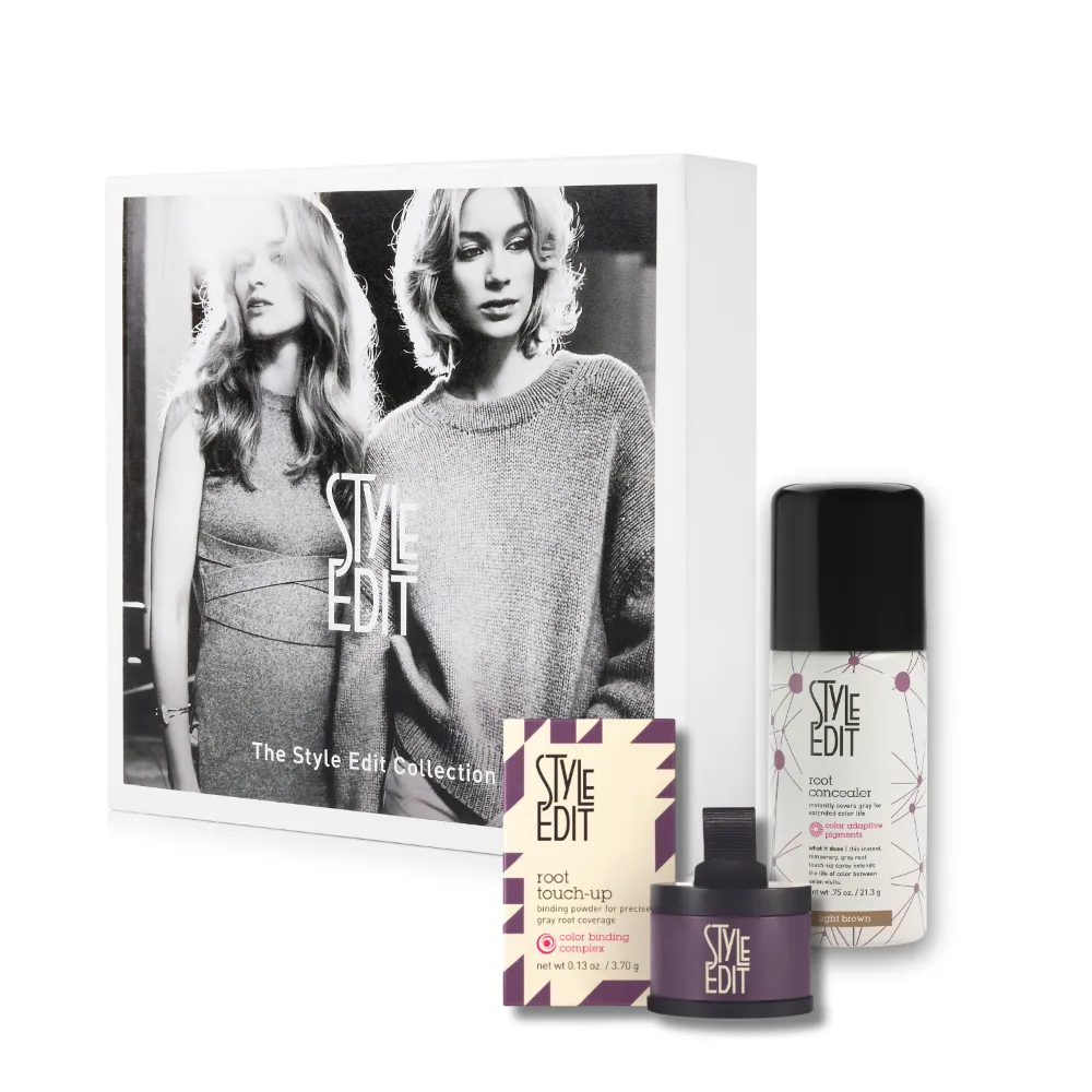 Brunette Travel Duo: Touch Up Powder and Travel Sized Concealer Spray