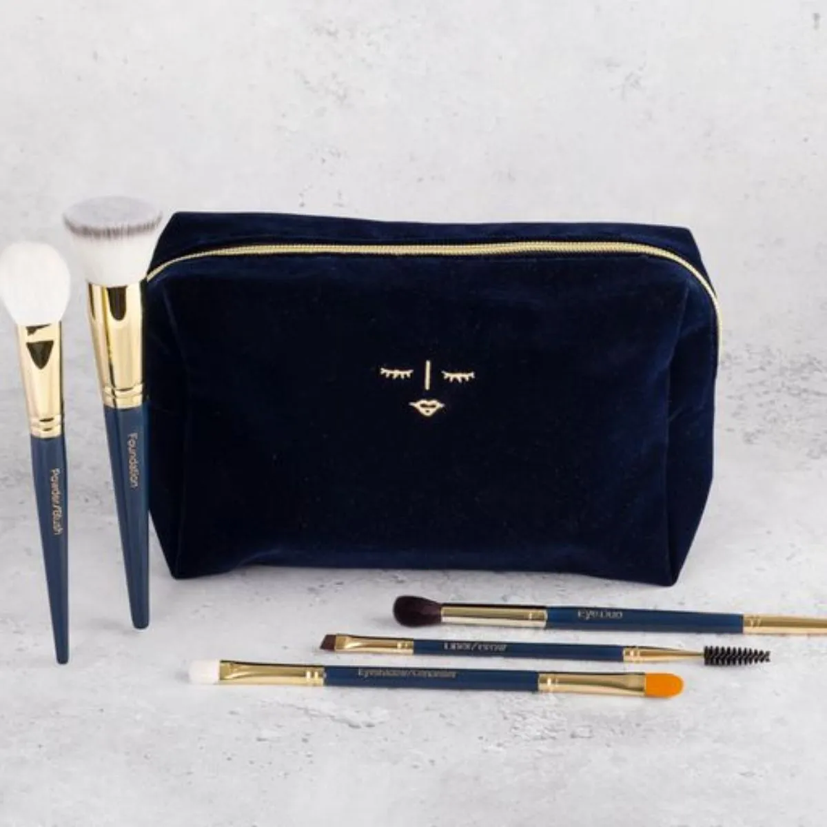 BYSK 5 Piece Velvet Brush Set
