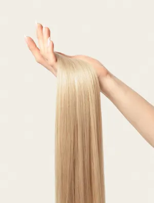 Champagne Blonde, 16" Seamless Clip-In Hair Extensions, #240C, 160g