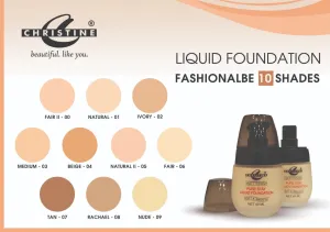 CHRISTINE MATT FINISH LIQUID FOUNDATION FAIR II-00
