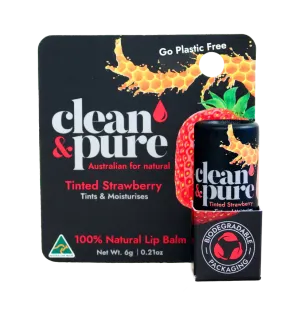 Clean and Pure Tinted Strawberry Lip Balm
