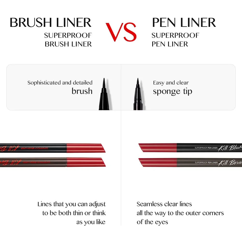 Clio Professional Waterproof Pen Liner - Kill Brown