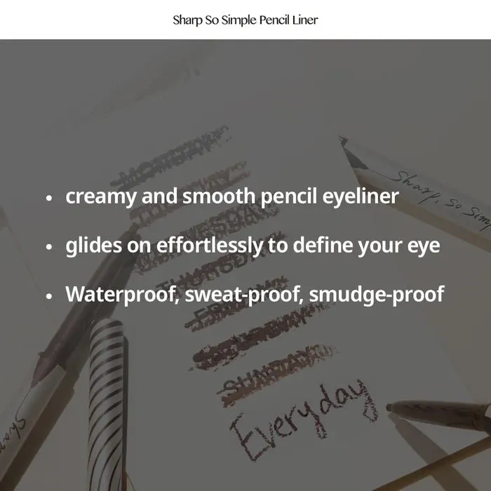 Clio Sharp So Simple Waterproof Eyeliner Pencil