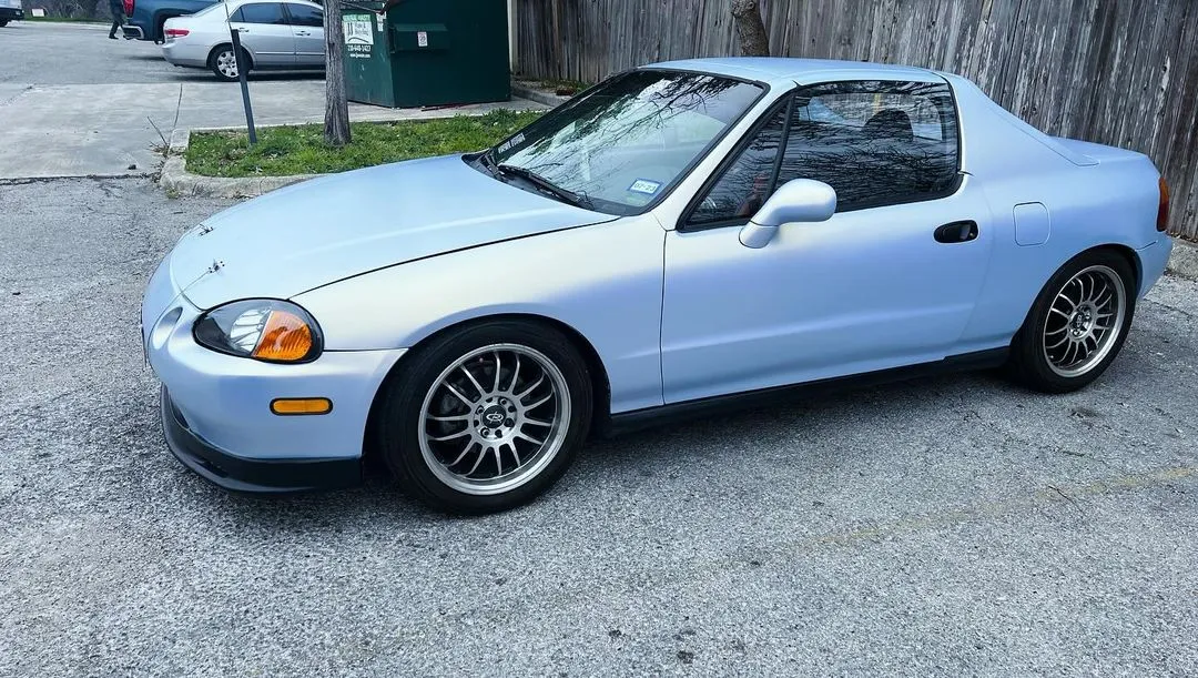 Color Shift Satin Blue Gold Vinyl Wrap
