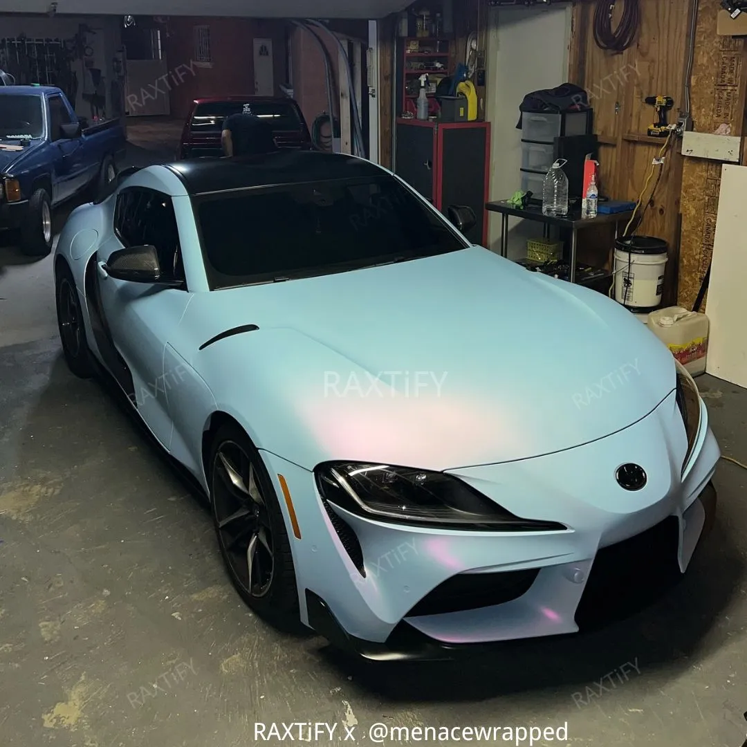 Color Shift Satin Chameleon Blue Vinyl Wrap