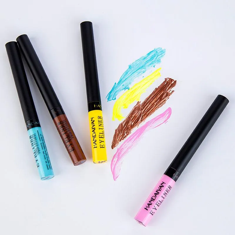 Cosmetics Matte Quick-Drying Liquid Eyeliner with No Smudging Certified MSDS 12 Pieces