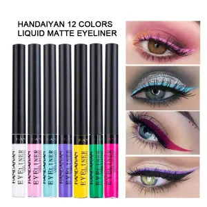Cosmetics Matte Quick-Drying Liquid Eyeliner with No Smudging Certified MSDS 12 Pieces