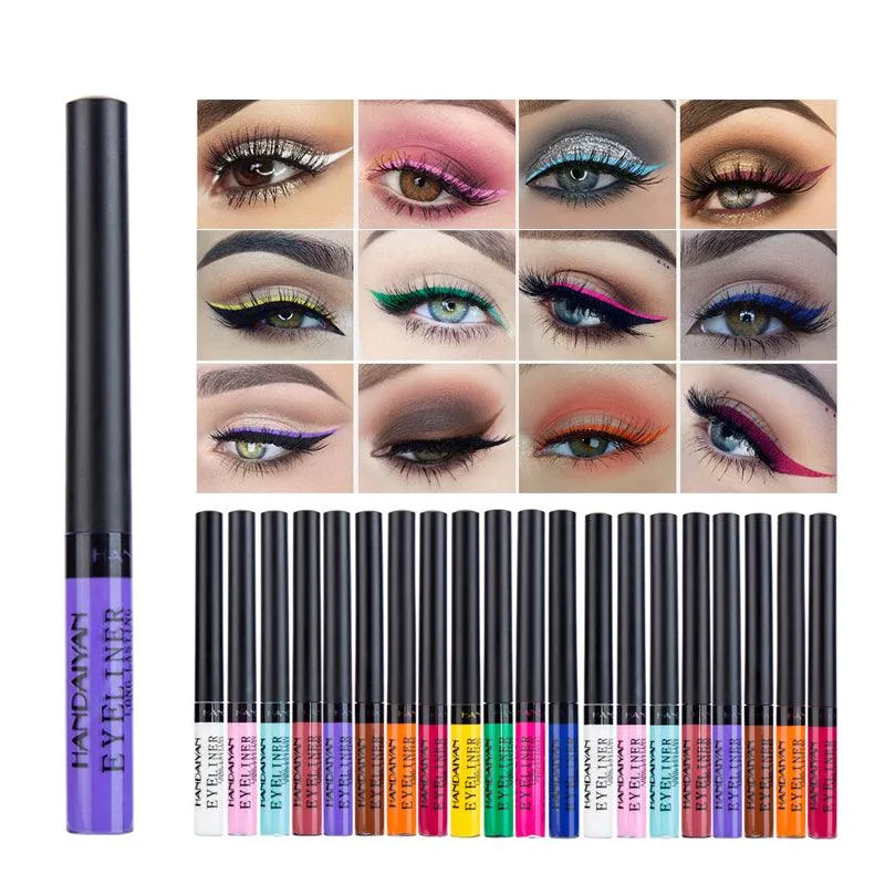 Cosmetics Matte Quick-Drying Liquid Eyeliner with No Smudging Certified MSDS 12 Pieces