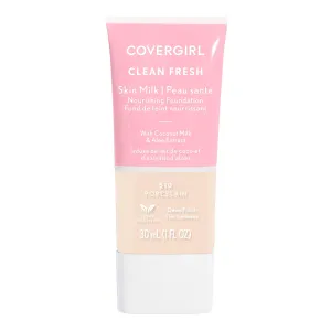 COVERGIRL Clean Fresh Skin Milk Foundation, Hydrating Foundation, Vegan, 1 Count, (packaging may vary)