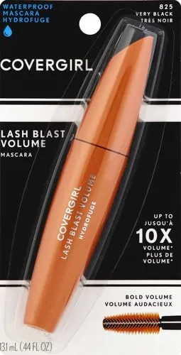 CoverGirl Lash Blast Volume Waterproof Mascara Makeup, Long-Wearing, Smudge-Proof, Cruelty Free, Very Black, 1 Count