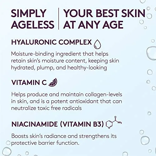 COVERGIRL OLAY Simply Ageless 3-in-1 Liquid Foundation, Classic Ivory & & Olay Simply Ageless Instant Wrinkle-Defying Foundation, Natural Ivory
