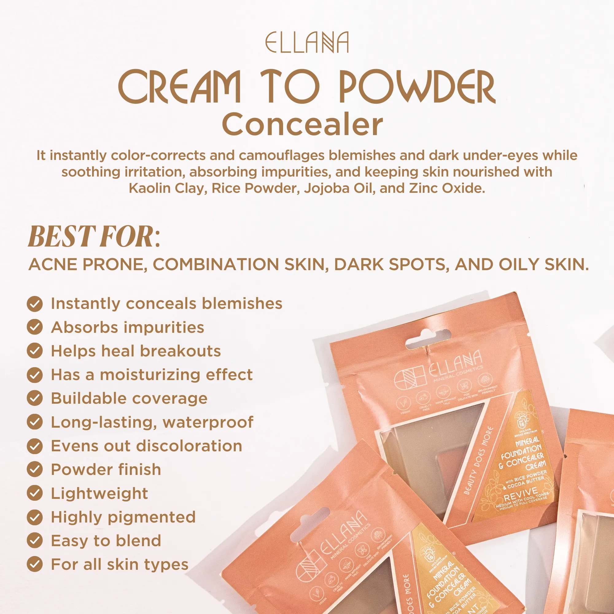 Cream to Powder Concealer Refill with SPF16 Mineral SkinShield
