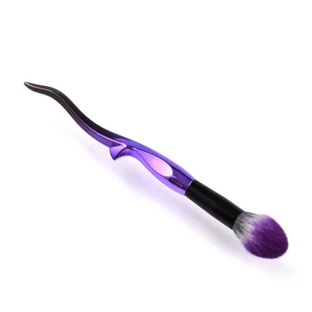 Curly Purple Brush Set