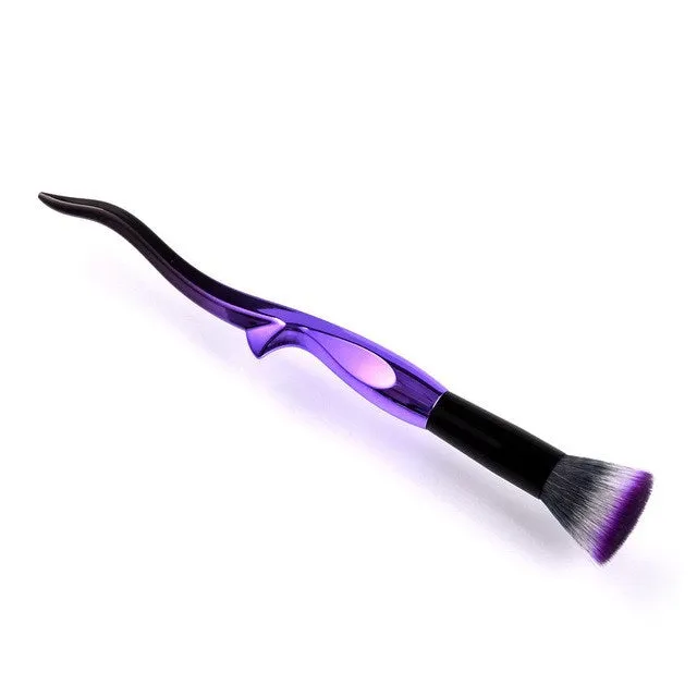 Curly Purple Brush Set