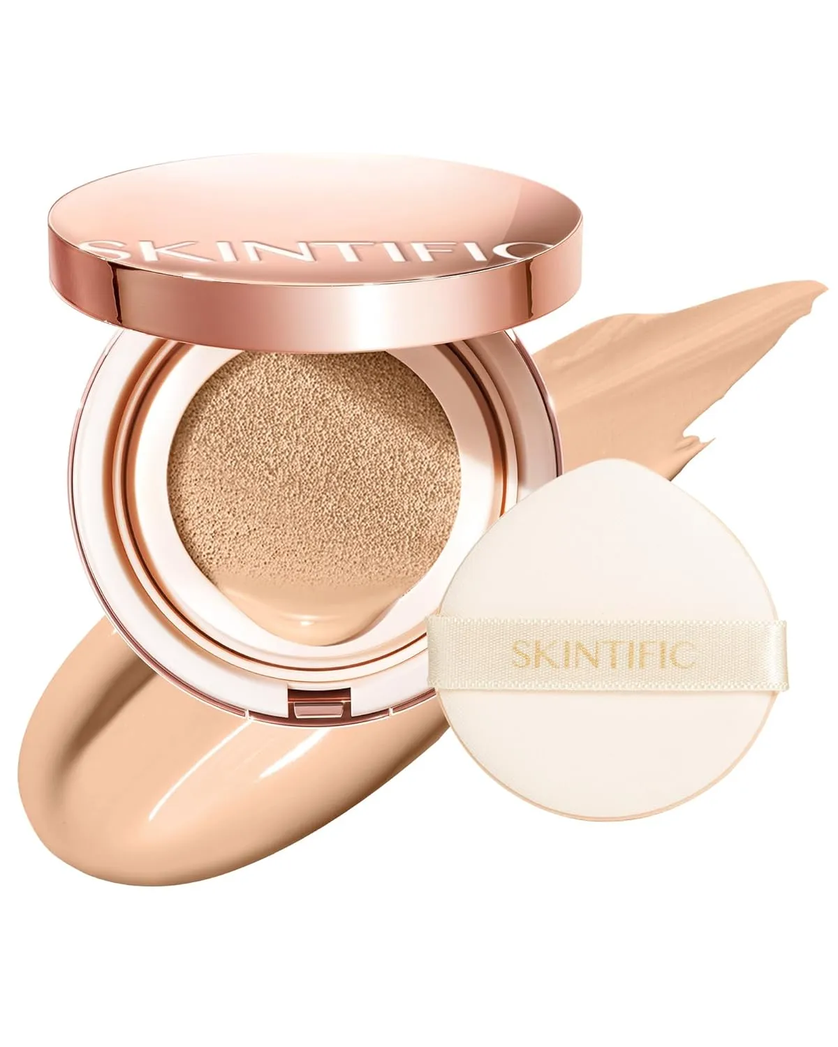 Cushion Foundation | Full coverage, Weightless, Skin fit, Satin Glow Finish, Oil-Control Waterproof Fondation, Sweatproof Flawless BB Cream CC Korean Makeup