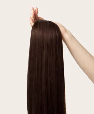 Dark Brown, 20" Quad Clip-In Hair Extensions, #2 | 265g