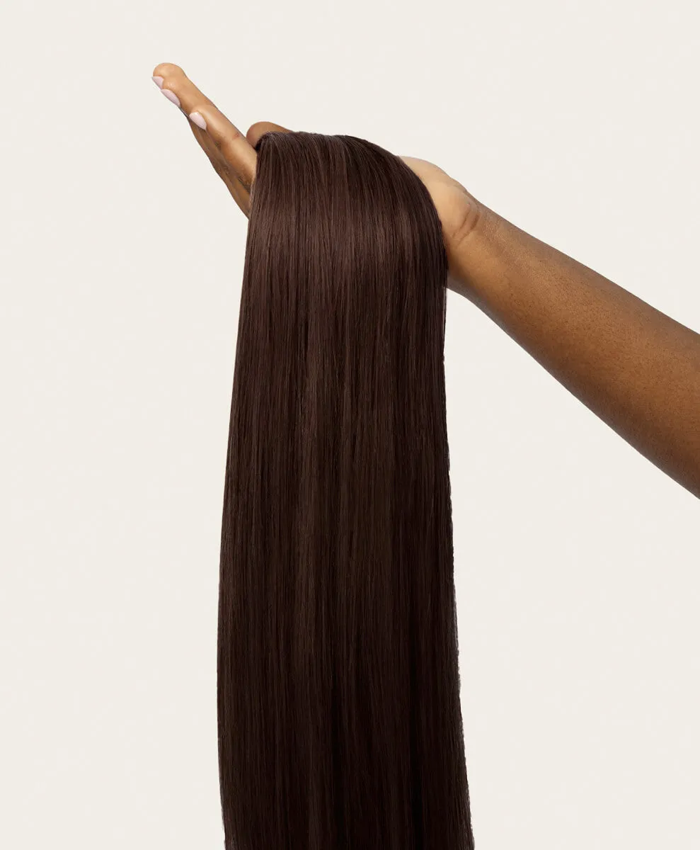 Dark Brown, 20" Quad Clip-In Hair Extensions, #2 | 265g