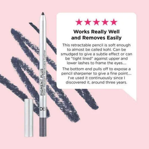 DB Pigment PlusWater-Resistant Retractable Eyeliner Chocolate Shard 158