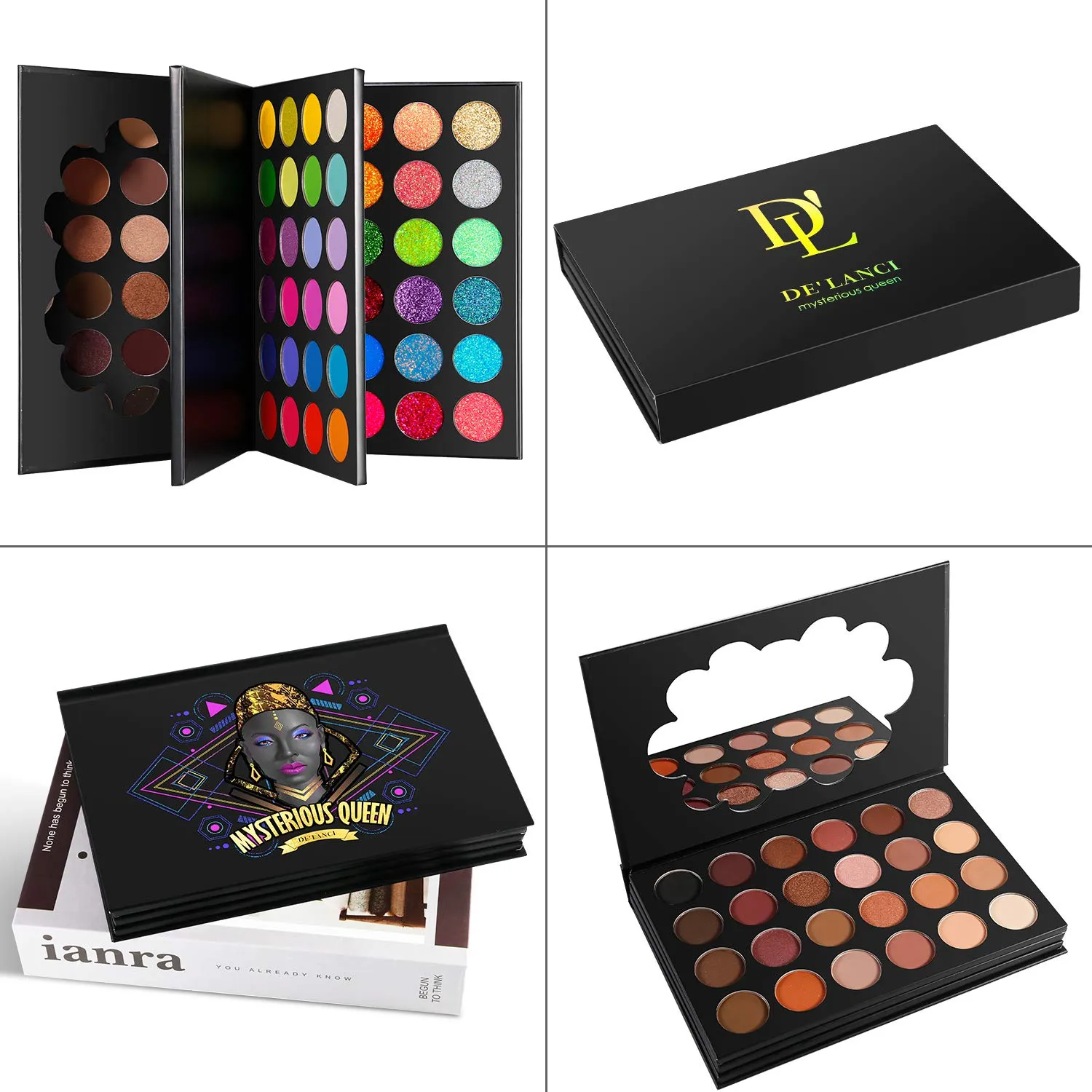 De'lanci Mysterious Queen 72 Colors Eyeshadow Palette