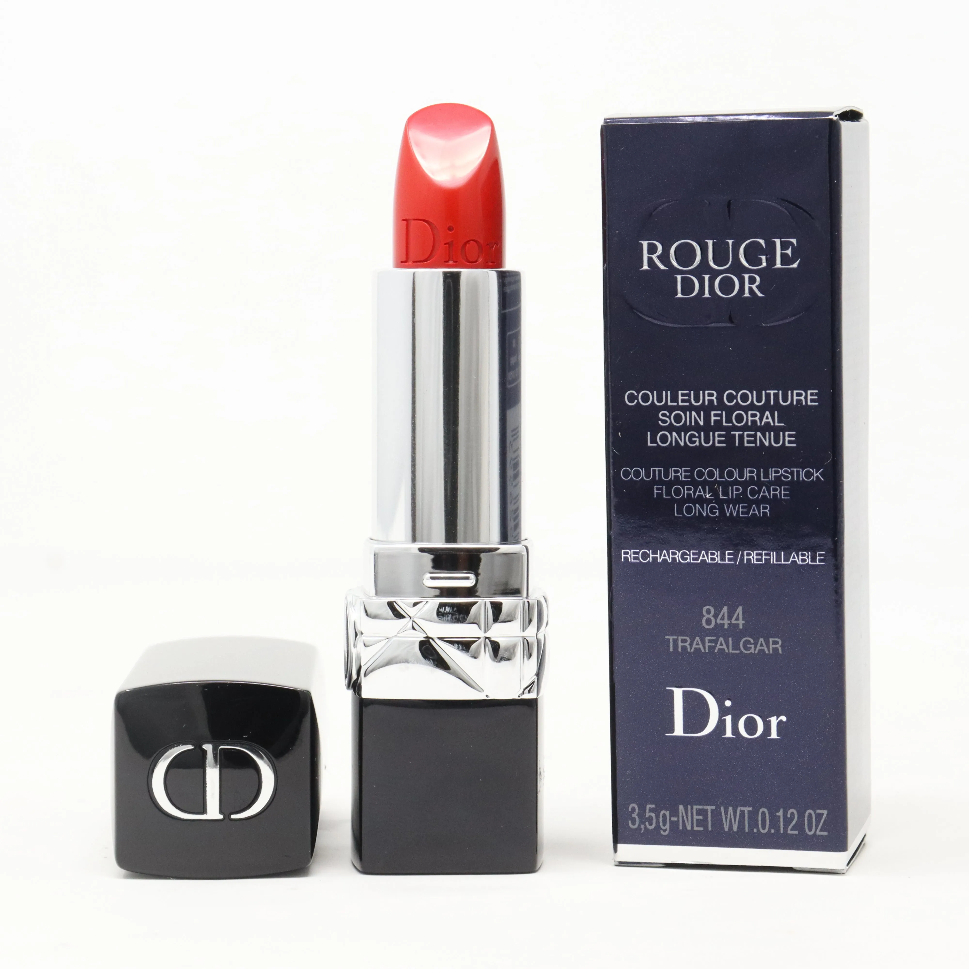 Dior Rouge Dior Refillable Lipstick  0.12oz/3.5g New With Box