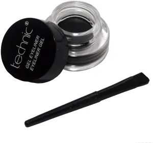 Electric Beauty Gel Eyeliner & Brush Black