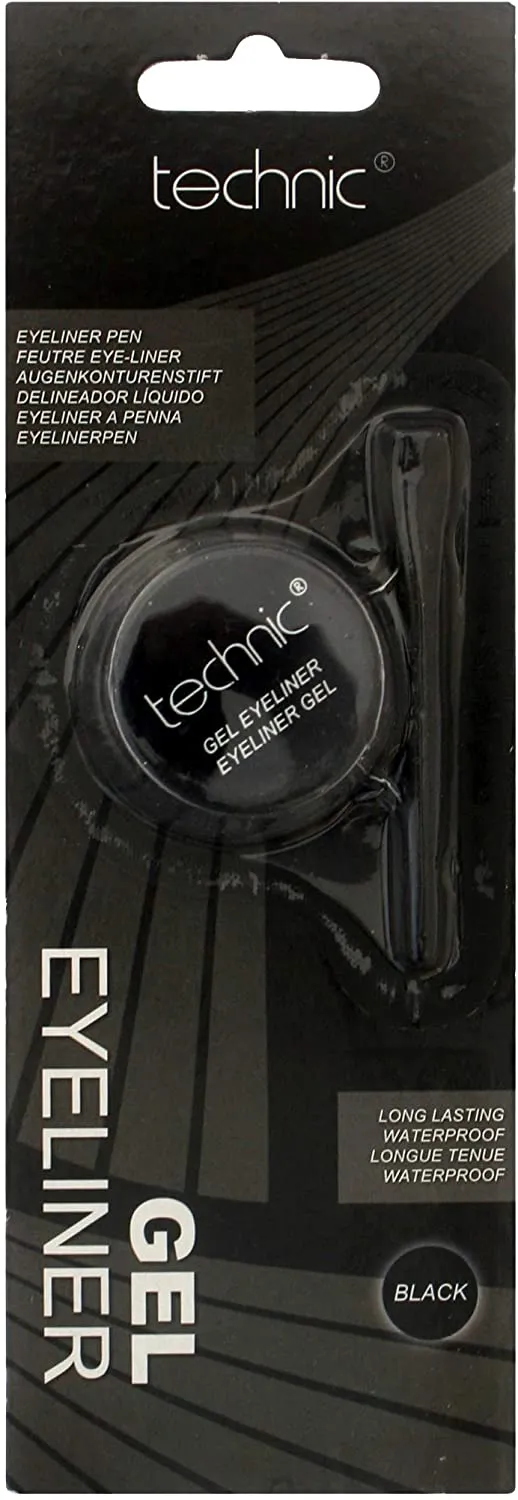 Electric Beauty Gel Eyeliner & Brush Black