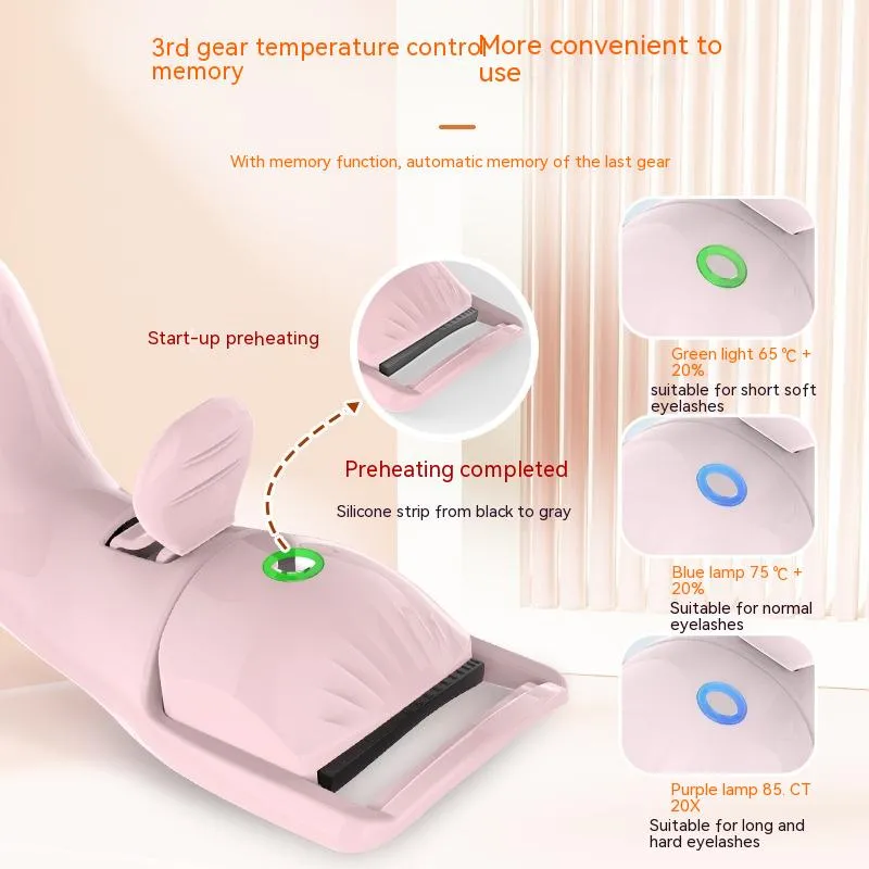 Electric Eyelash Curler with Smart Charging & Three-Speed Temperature Control