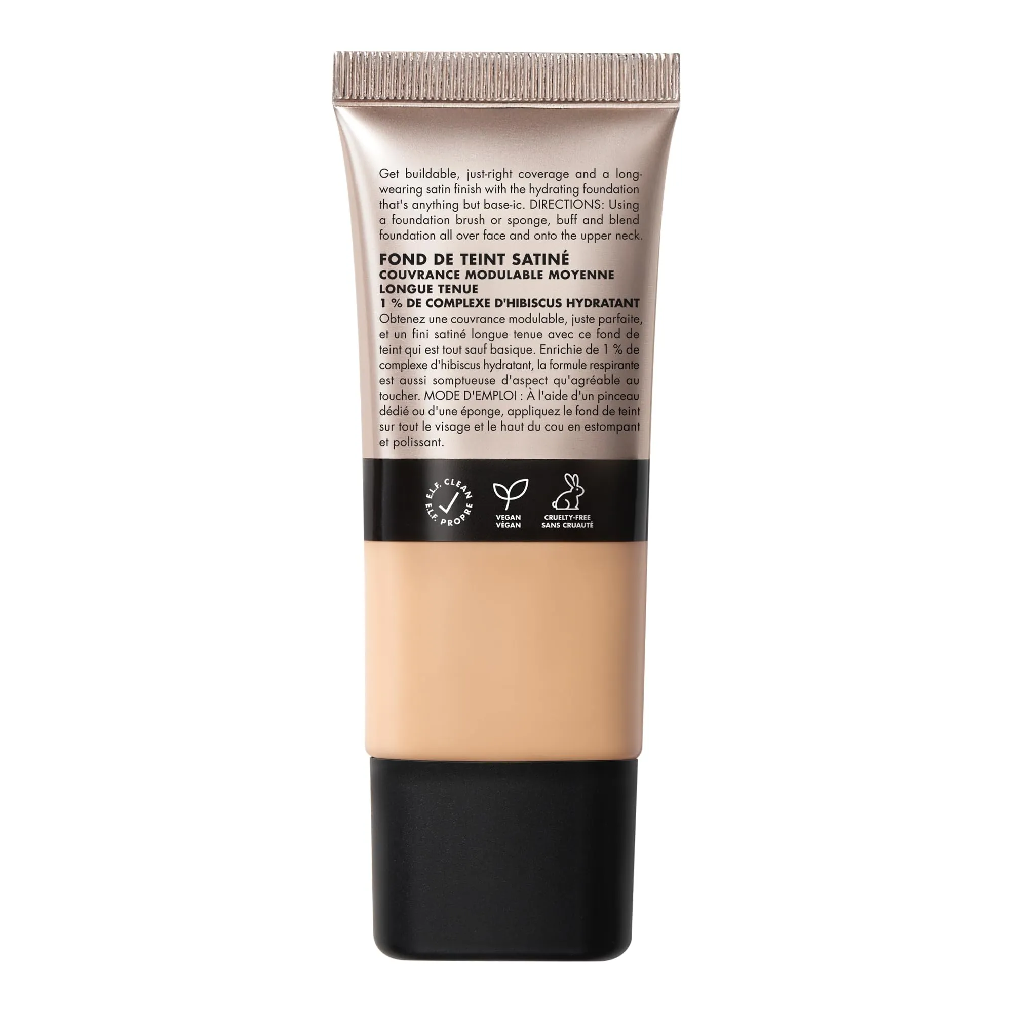 e.l.f. Soft Glam Foundation, Medium Coverage, Long-Lasting & Buildable Foundation For A Smooth, Satin Finish, Vegan & Cruelty-Free, 21 Light Neutral