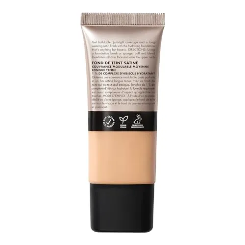 e.l.f. Soft Glam Foundation, Medium Coverage, Long-Lasting & Buildable Foundation For A Smooth, Satin Finish, Vegan & Cruelty-Free, 23 Light Cool