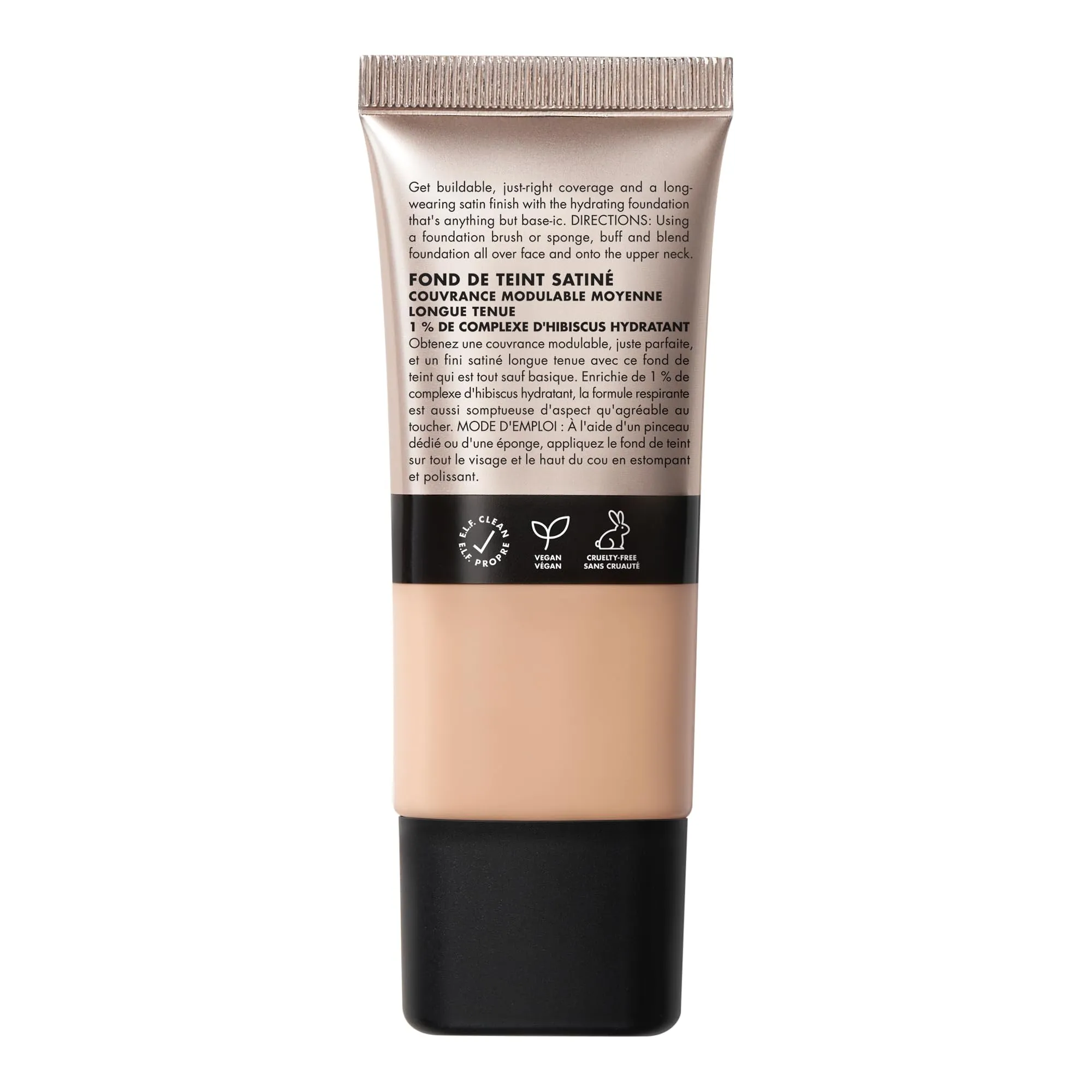 e.l.f. Soft Glam Foundation, Medium Coverage, Long-Lasting & Buildable Foundation For A Smooth, Satin Finish, Vegan & Cruelty-Free, 25 Light Neutral