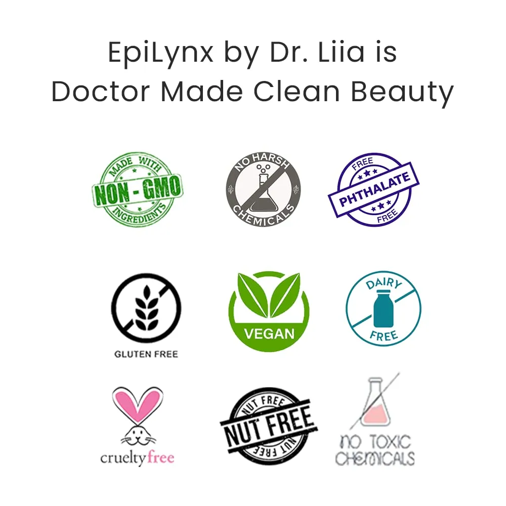EPILYNX Long Lasting Waterproof Liquid Eyeliner with Precision Tip | Gluten and Allergen Free, Vegan Eyeliner Pencil |2mL| Shimmer Black by Dr. Liia