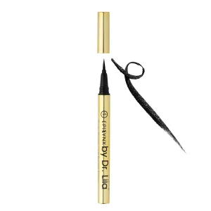 EPILYNX Long Lasting Waterproof Liquid Eyeliner with Precision Tip | Gluten and Allergen Free, Vegan Eyeliner Pencil |2mL| Shimmer Black by Dr. Liia