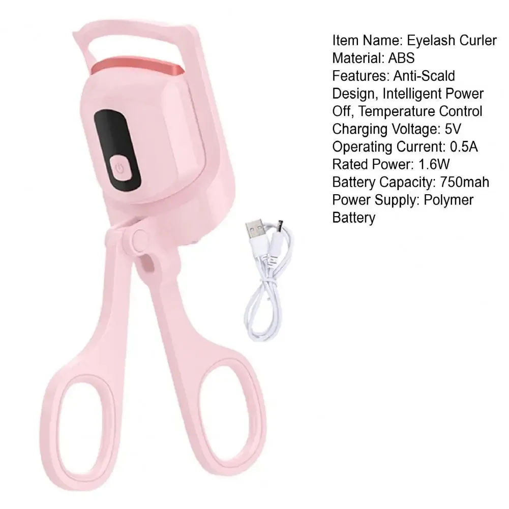 Eyelash Curler Display Temperature Curl Temperature-control Rechargeable Heated Electric Eyelash Lifter Makeup Tool