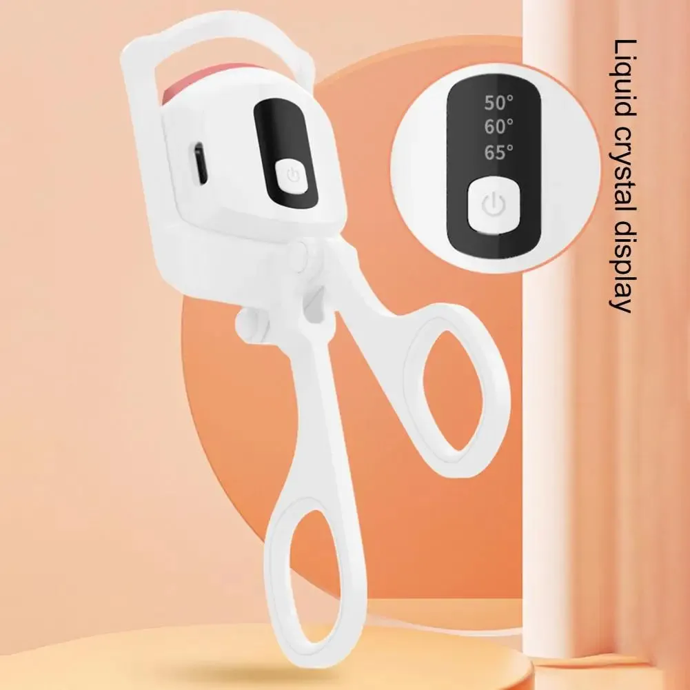 Eyelash Curler Display Temperature Curl Temperature-control Rechargeable Heated Electric Eyelash Lifter Makeup Tool