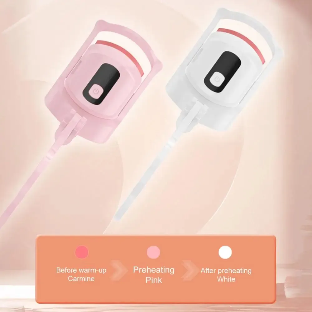Eyelash Curler Display Temperature Curl Temperature-control Rechargeable Heated Electric Eyelash Lifter Makeup Tool
