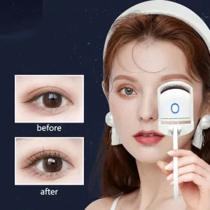 Eyelash Curler Portable Electric Heating Anti-scald Suitable for All Lash Shape Eyelash Lifting Tool Lasting Styling Makeup Tool