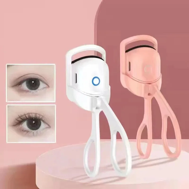 Eyelash Curler Portable Electric Heating Anti-scald Suitable for All Lash Shape Eyelash Lifting Tool Lasting Styling Makeup Tool