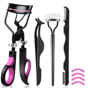Eyelash Curler Tools Set Stainless Steel Cosmetic Makeup Curling Styling