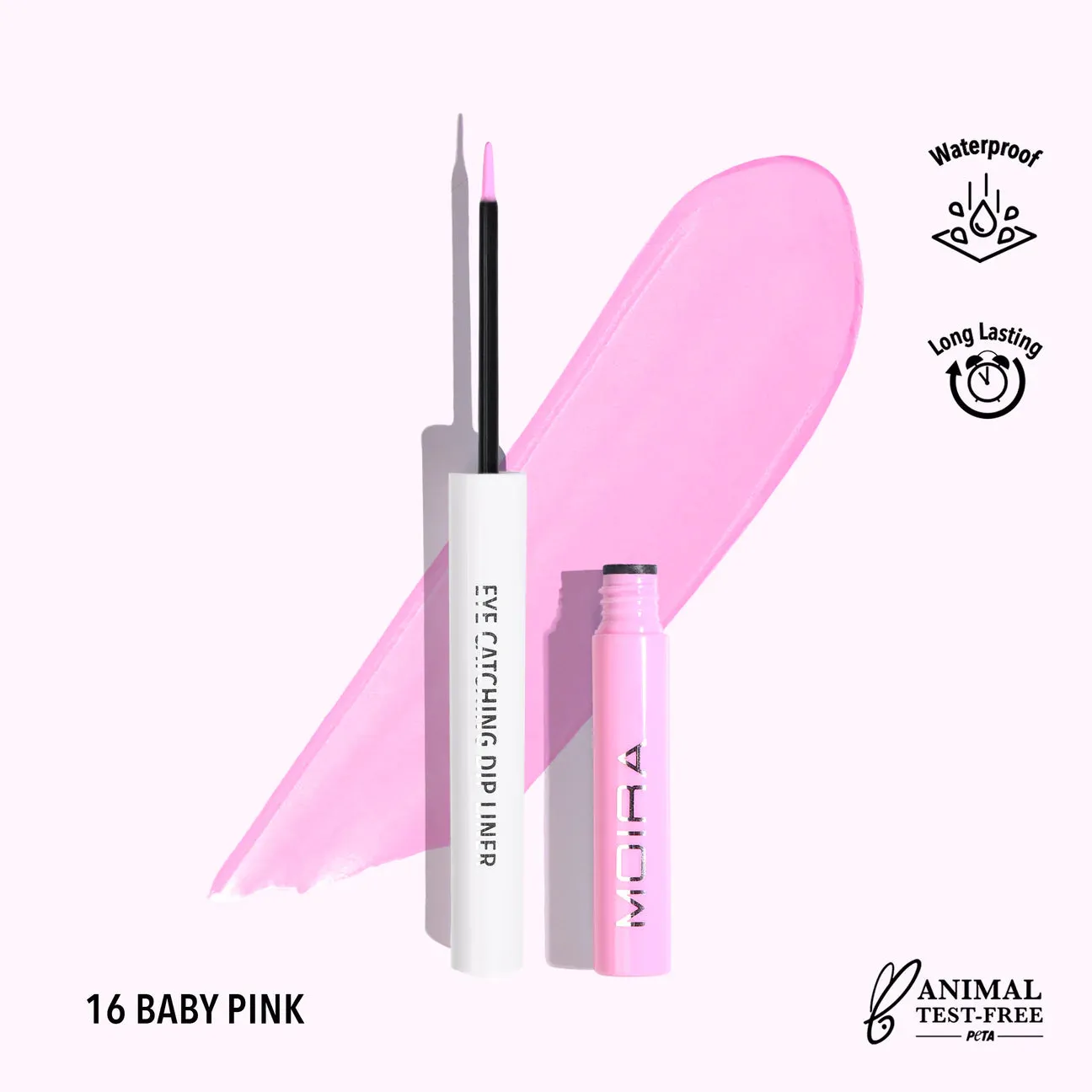 Eyes-MOIRA Eye Catching Dip Liner- Baby Pink ECD016 (3pc bundle, $3 each)