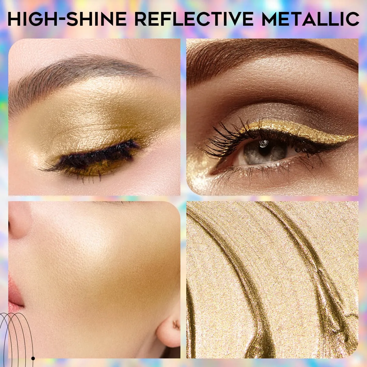 Eyeseek Liquid Glitter Eyeshadow-Sparkle Gold