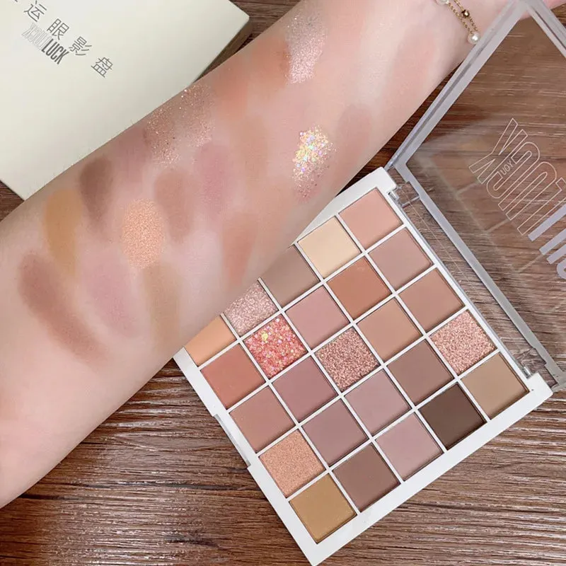 Eyeshadow Palette 25 Color Matte Glitter Long-lasting Waterproof Eye Makeup Palette Soft Makeup Sets Korean Makeup For Female