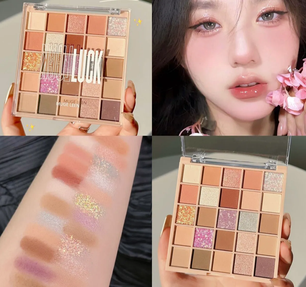 Eyeshadow Palette 25 Color Matte Glitter Long-lasting Waterproof Eye Makeup Palette Soft Makeup Sets Korean Makeup For Female