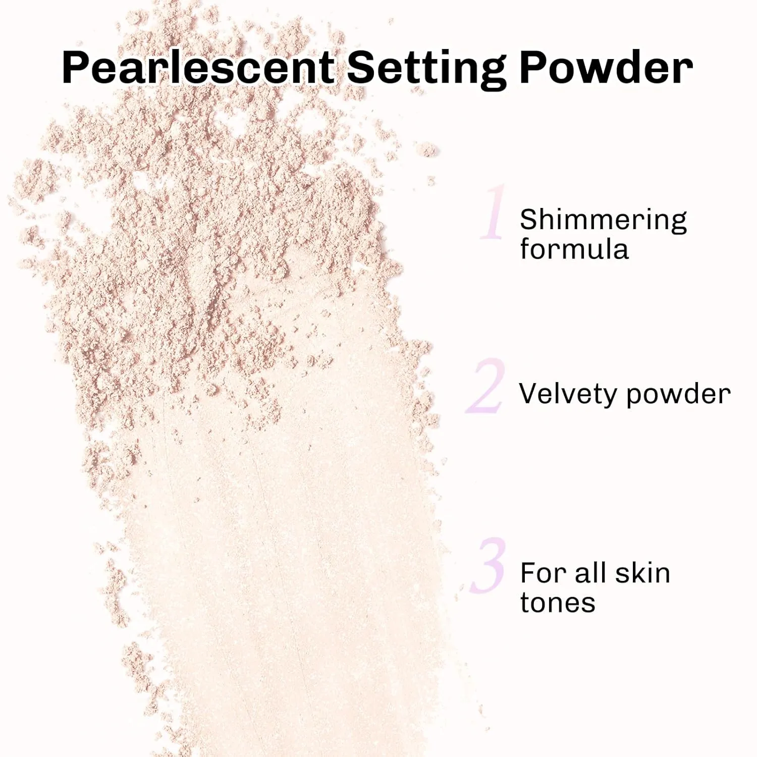 Face Powder Makeup, Shimmering Setting Powder, Oil Control Loose Powder, Matte Highlighter Makeup, Long Lasting Waterproof Concealer Setting Powder for All Skin Tones